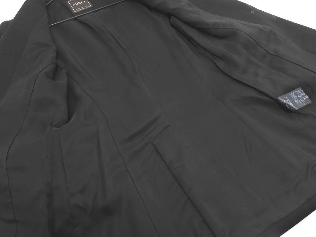 foxey フォクシー ウール混 テーラード ジャケット size38/黒