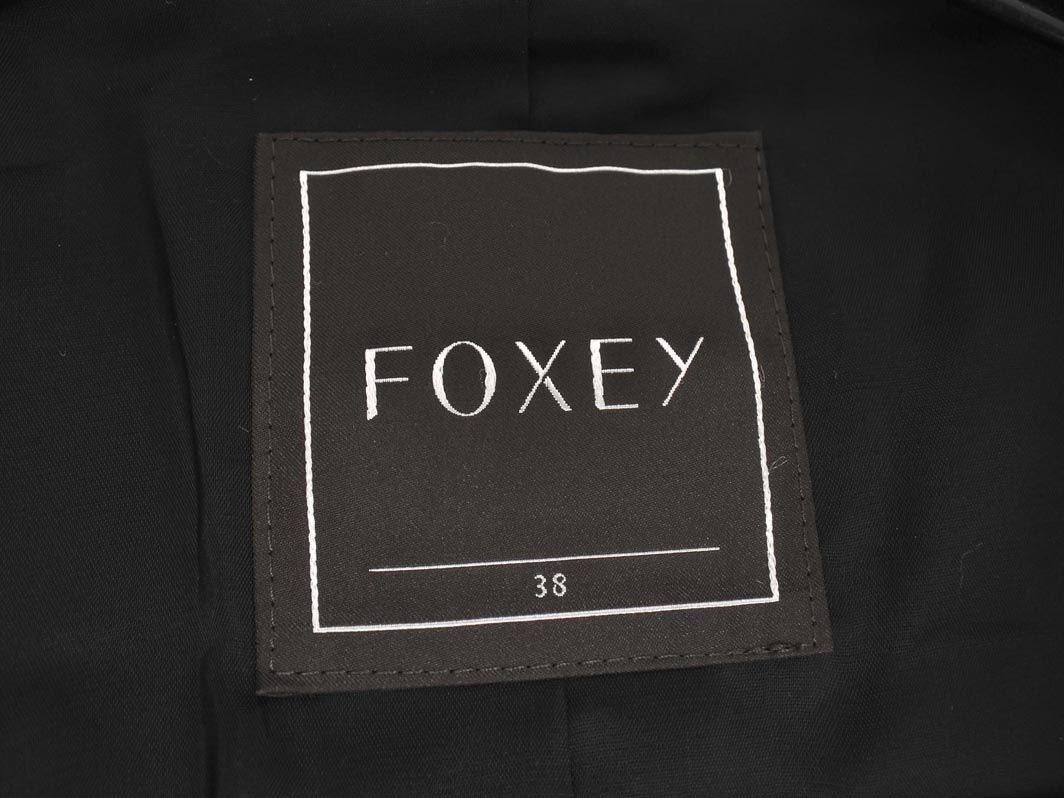 foxey フォクシー ウール混 テーラード ジャケット size38/黒