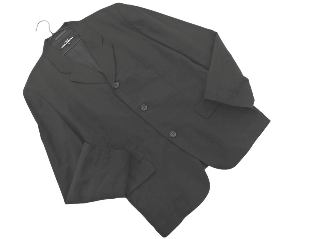 美品 AD2001 トリコ コムデギャルソン テーラードジャケット S 黒 tricot COMME des GARCONS トリコ コムデギャルソン ウール混