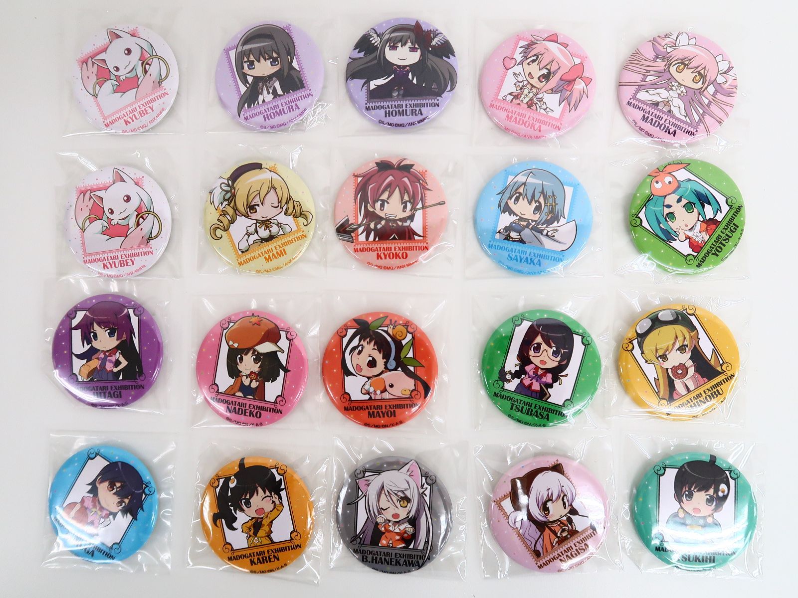 20個全19種セット 魔法少女まどか☆マギカ×〈物語〉シリーズ MADOGATARI展
