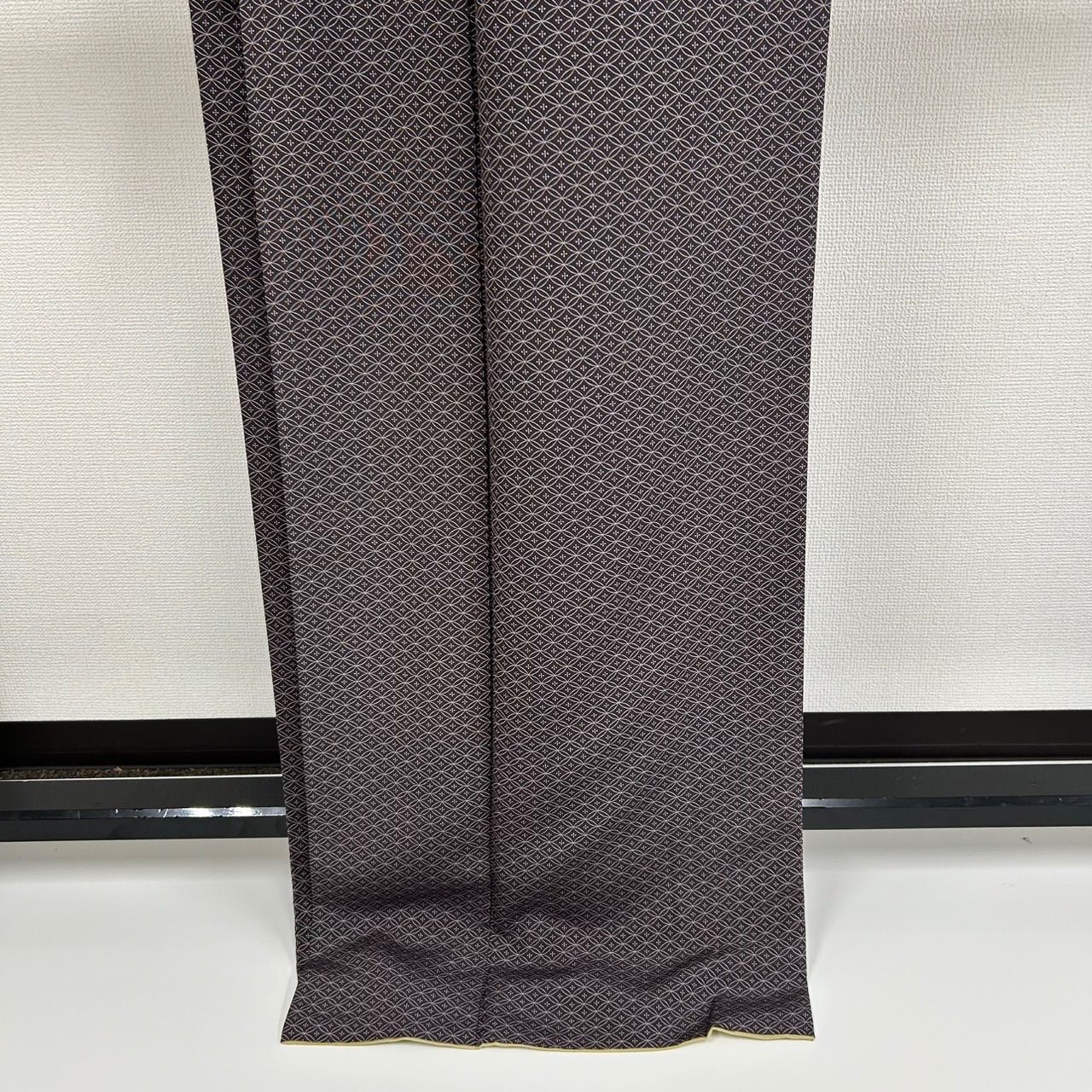 小紋 七宝繋ぎ 裄67 正絹 着物 MK-1416 - メルカリ