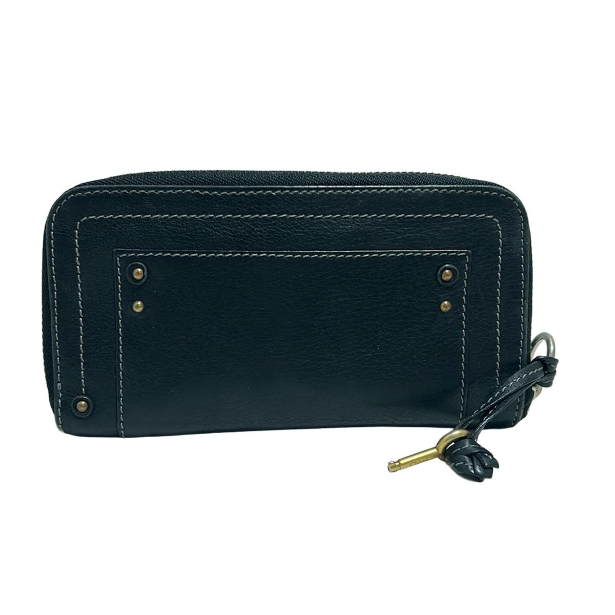 Chloe(クロエ) 長財布 パディントン 黒 ラウンドファスナー レザー