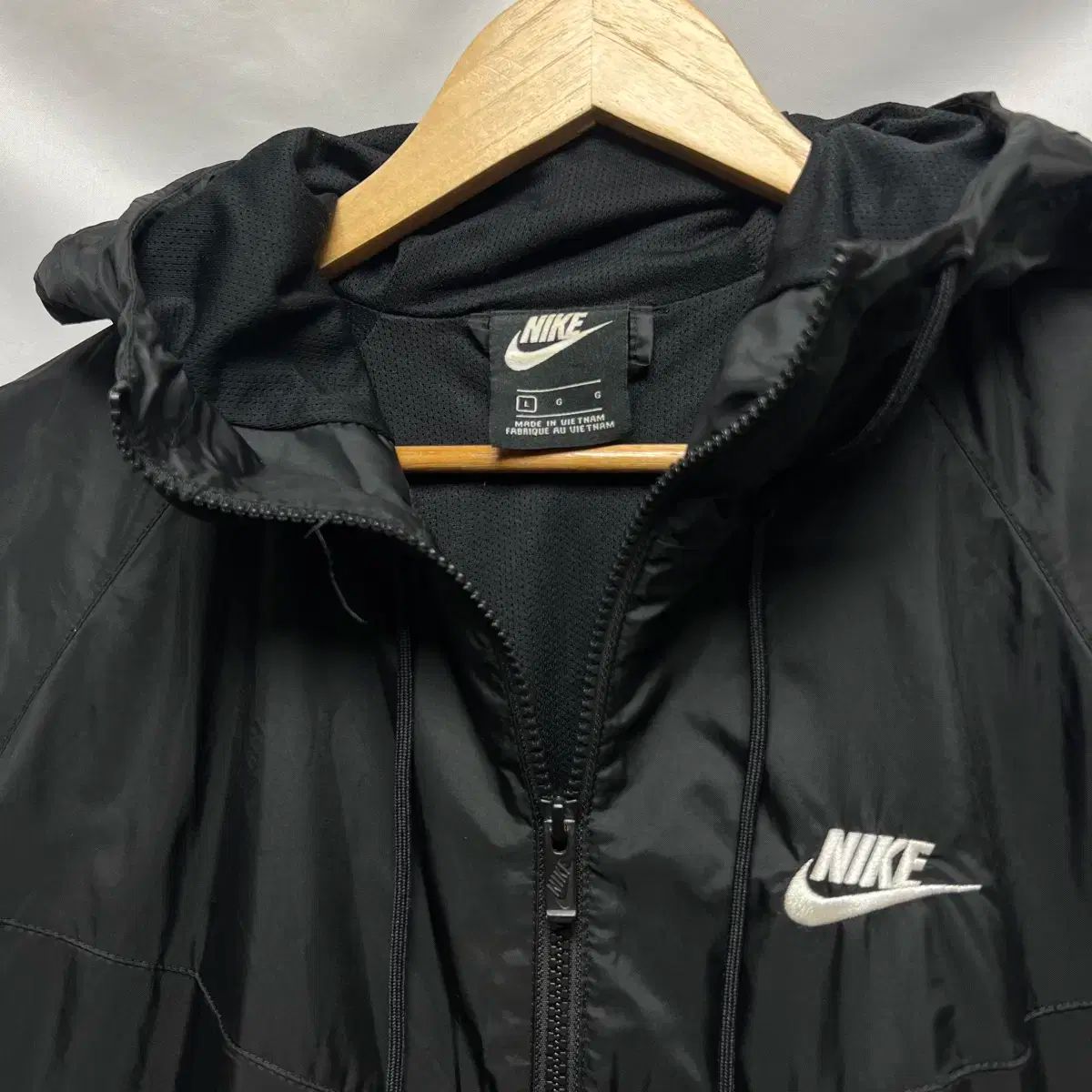 ビンテージNike 黒 ウィンドブレーカー 正規品/L NIKE ウィンドランナー ウーブン ブラック ウィンド