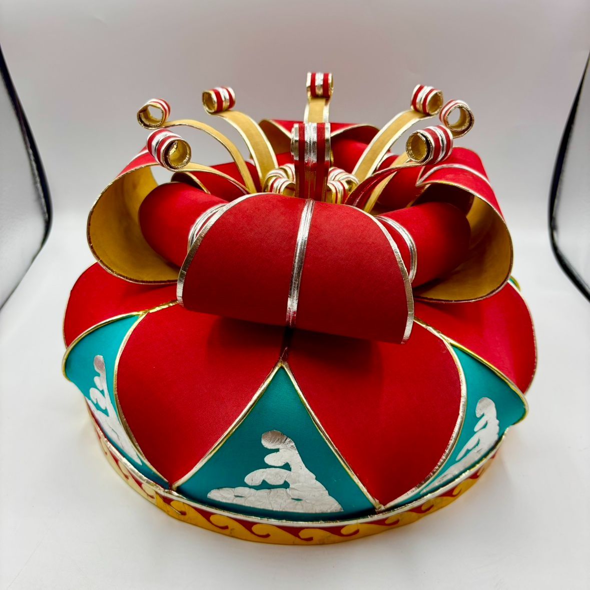 え沖 琉球花笠 直径約31 cm 高さ約21 琉球舞踊 伝統品 MK 0 S 43