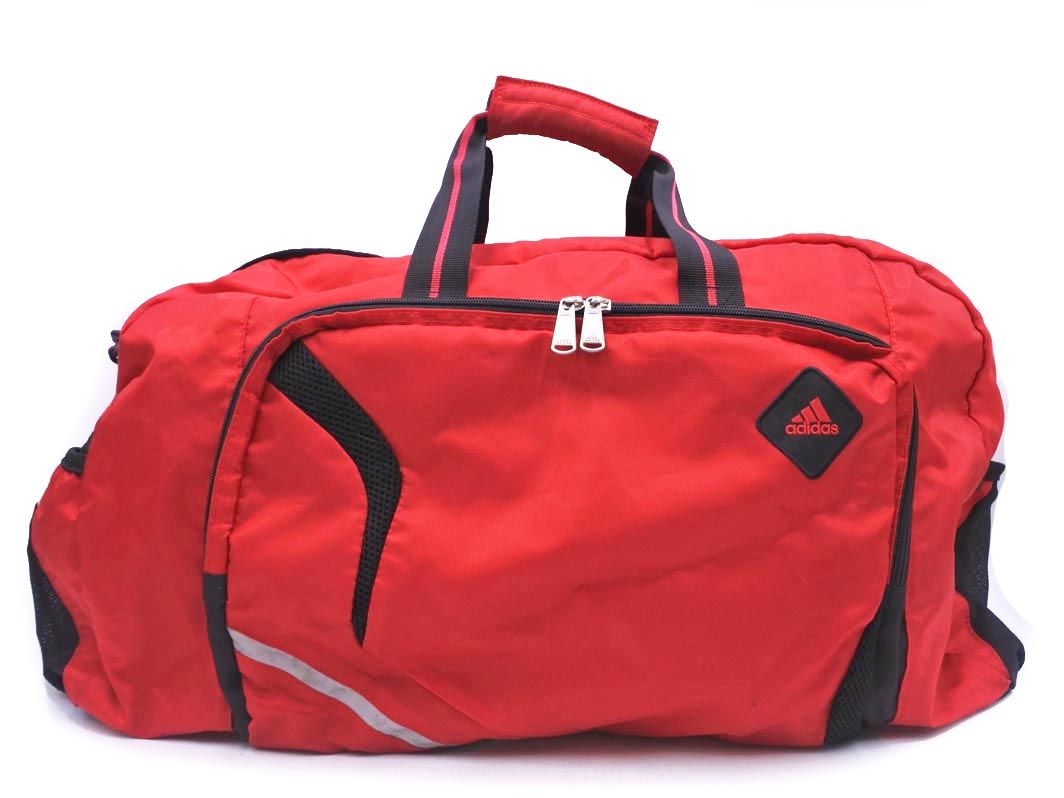 adidas アディダス 2WAY ボストン バッグ 赤x黒 □□ メンズ - メルカリ