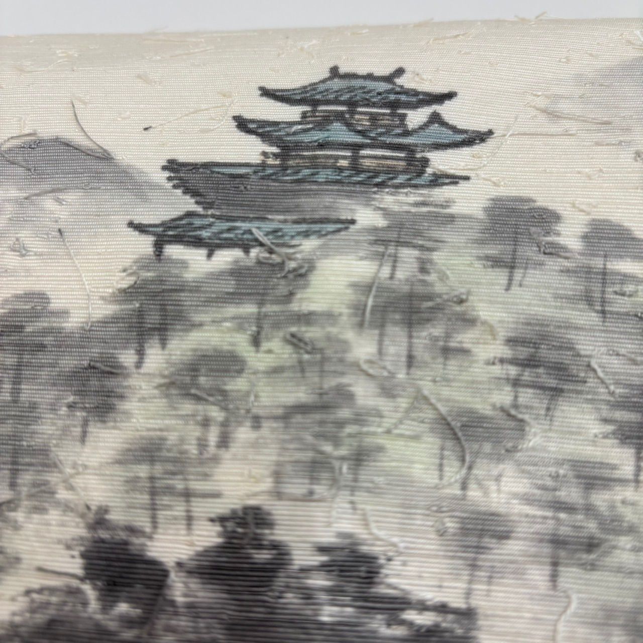 【 新品未使用】作家物 髭紬 名古屋帯 ★吉祥柄 茄子・くわい 新品未使用】作家物 髭紬 名古屋帯 ☆吉祥柄 茄子・くわい