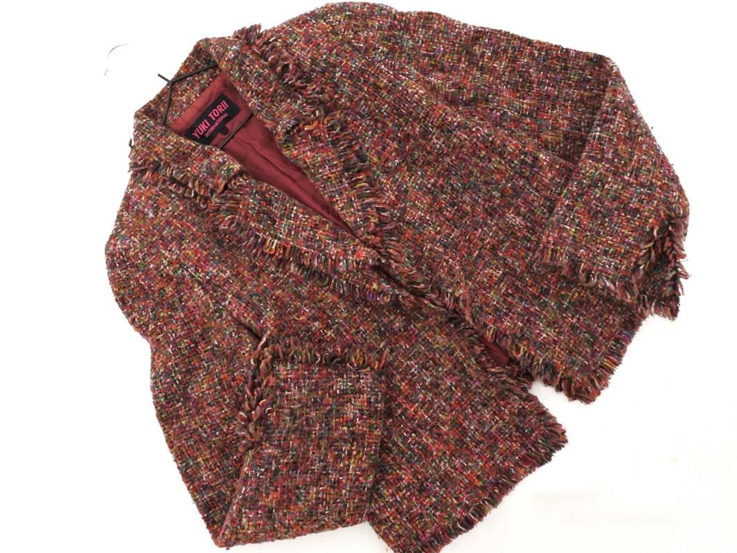 YUKI TORII ユキトリイ ウール混 ニット ジャケット size38/ミックス