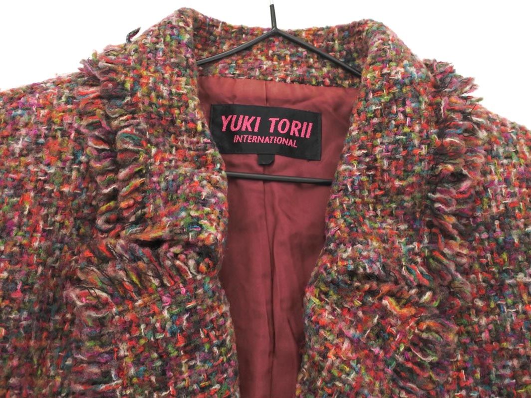 YUKI TORII ユキトリイ ウール混 ニット ジャケット size38/ミックス