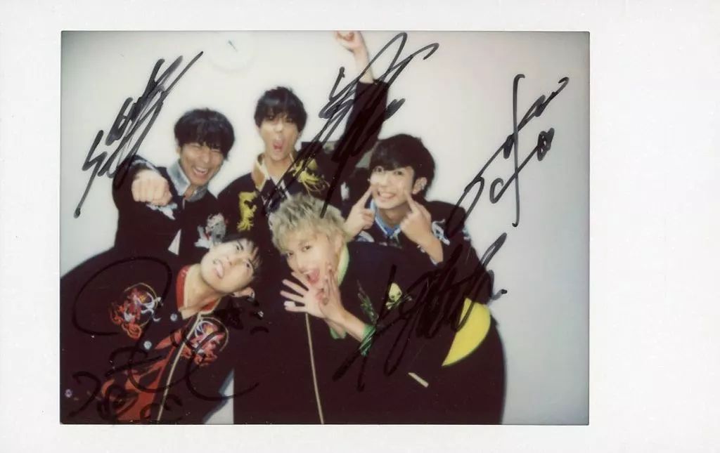 中古】生写真(男性) ☆BOYS AND MEN/集合(5人)/直筆サイン入り・横型