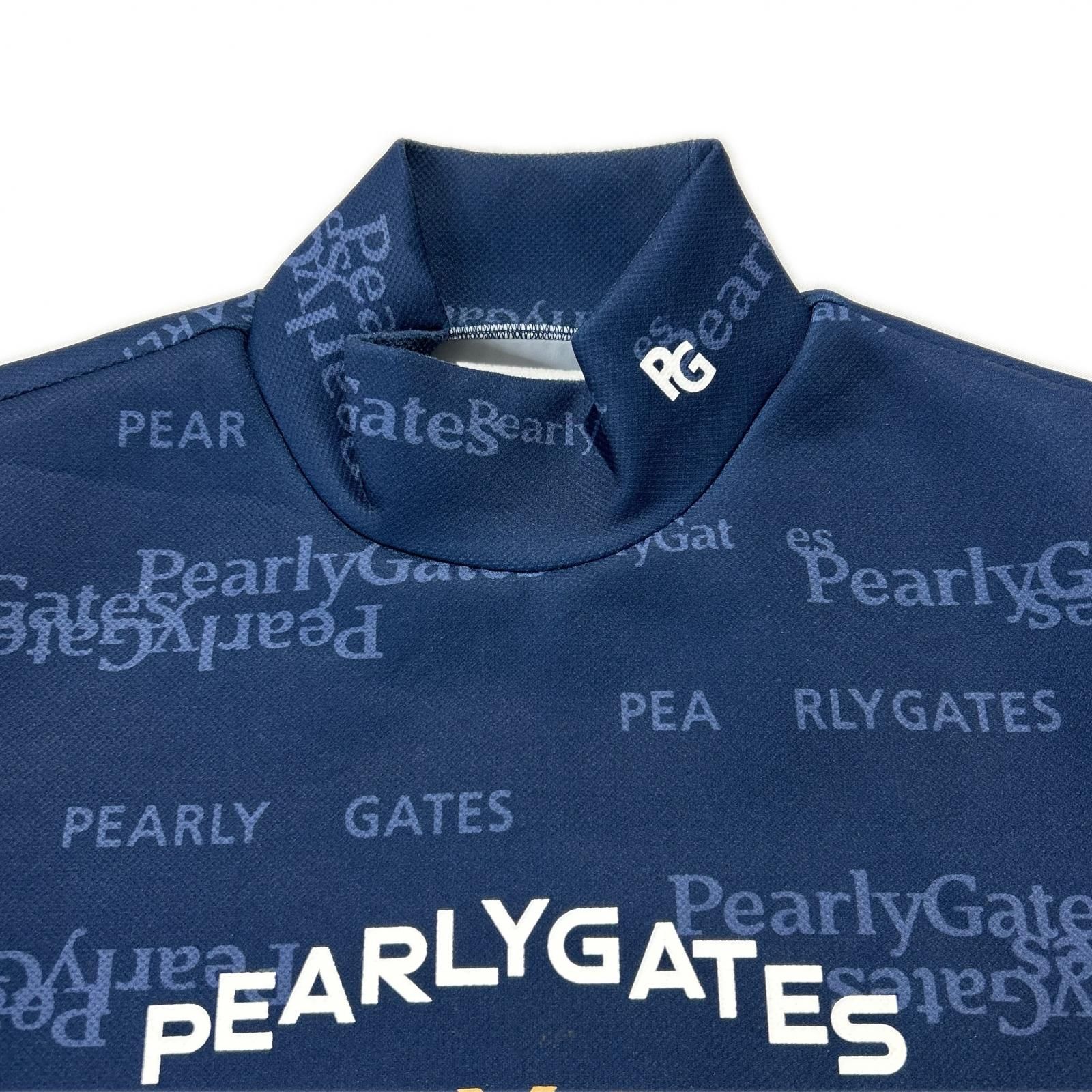 メンズ パーリーゲイツ PEARLY GATES 長袖シャツ 5(L) ネイビー 総柄