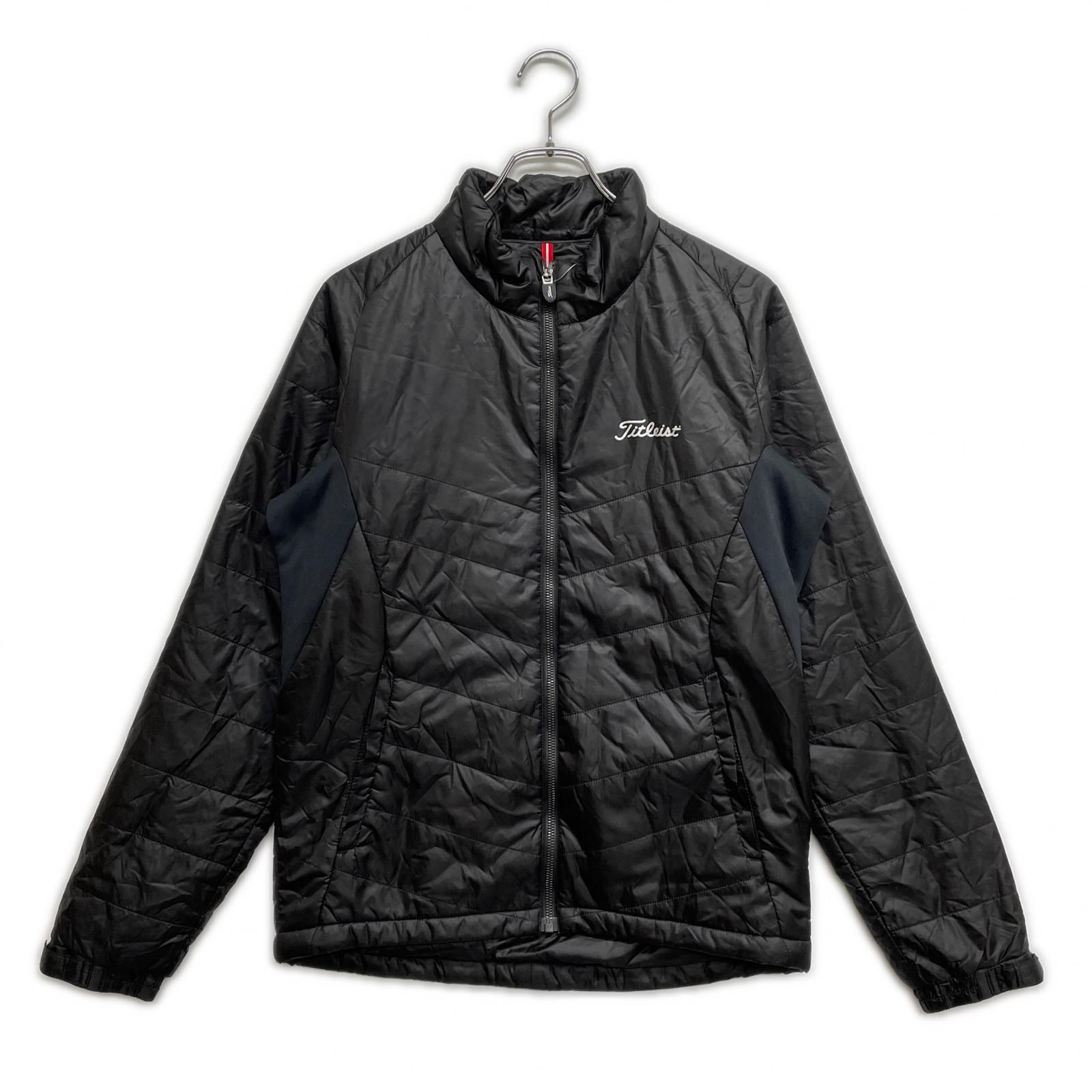 Titleist 黒 フルジップジャケット 中古 メンズ タイトリスト Titleist フルジップアウター M 黒 ブラック