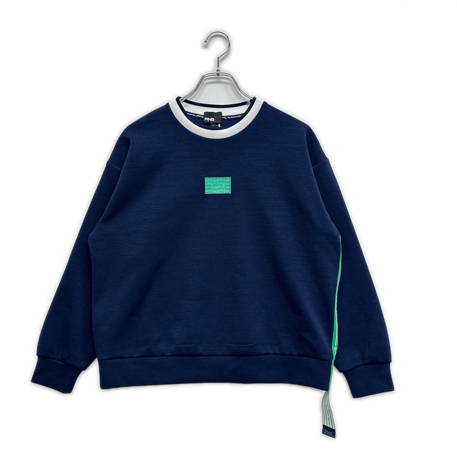 レディース ピン PING カットソー M 紺 ネイビー 長袖 プルオーバー