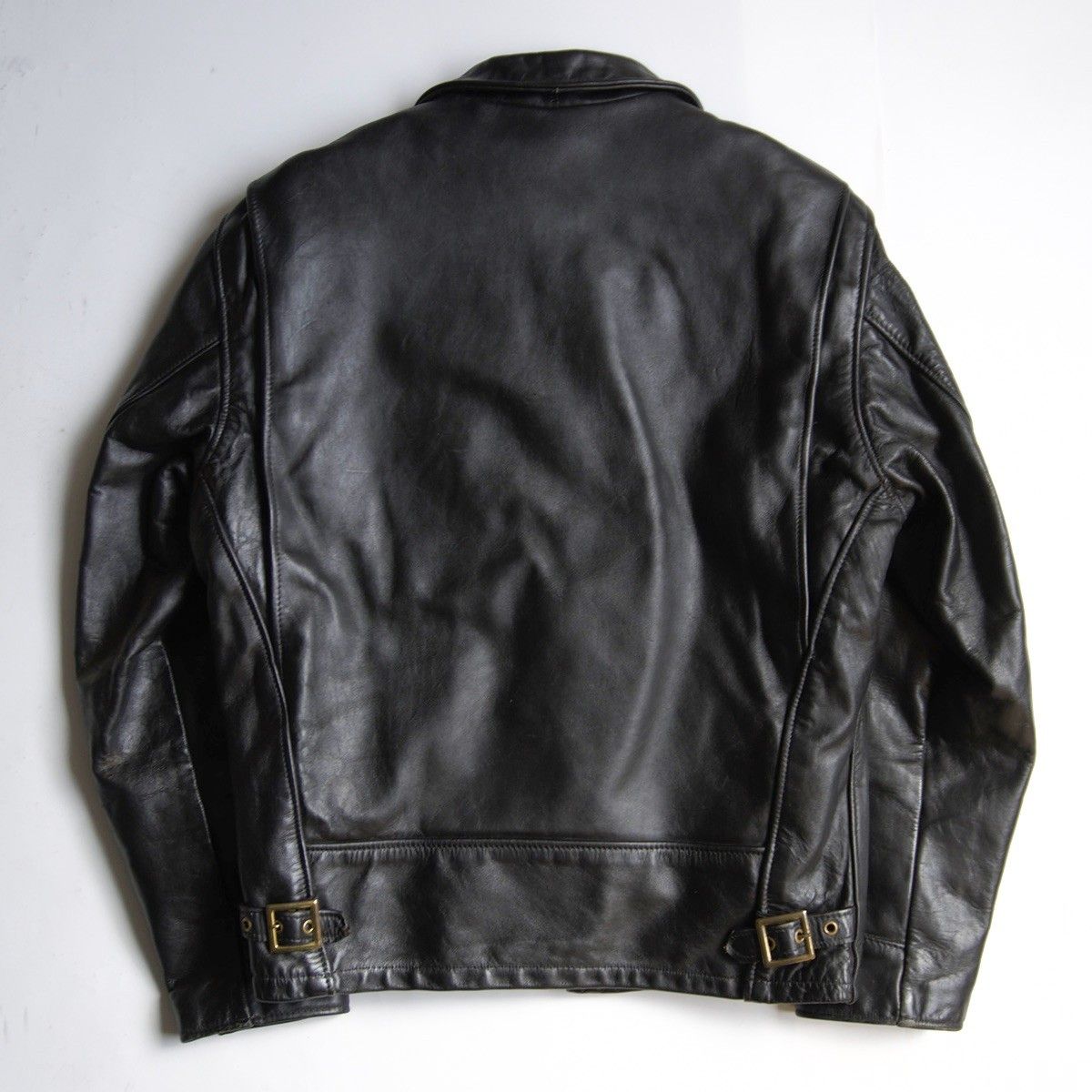 美品】SCHOTT【AT101/シングルライダースジャケット】38 襟 レザー