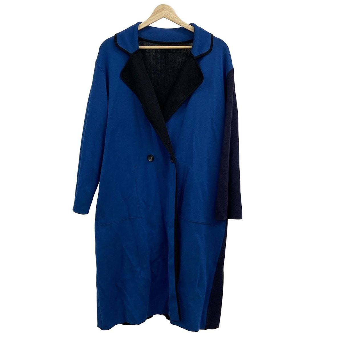 PaulSmith(ポールスミス) コート サイズM レディース美品 - 黒×ブルー