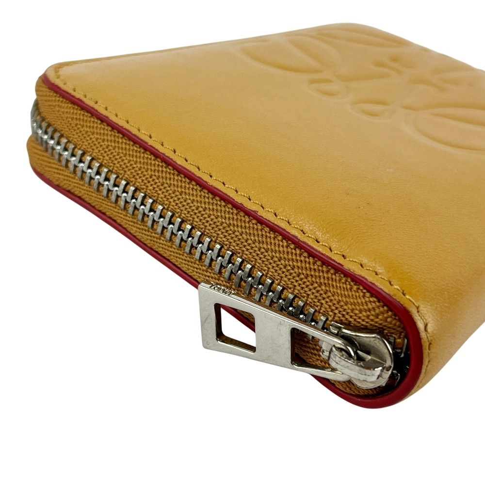 □中古□ ロエベ アナグラム 6 カード ジップ ウォレット コインケース