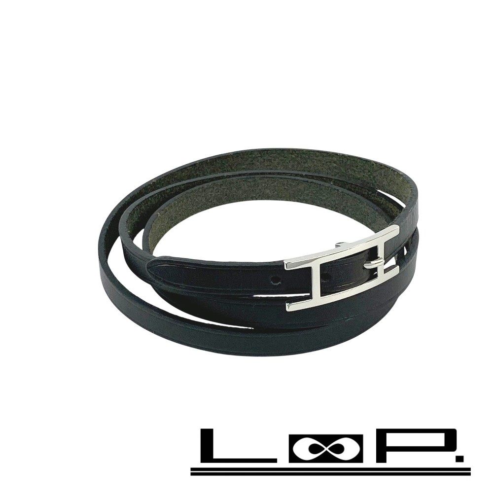 □美品□ エルメス ビーアピ ドゥーブルトゥール ブレスレット