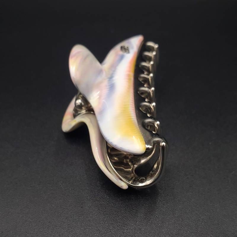 acca アッカ ヘアクリップ ヘアアクセサリー ロゴ マーブル Mサイズ