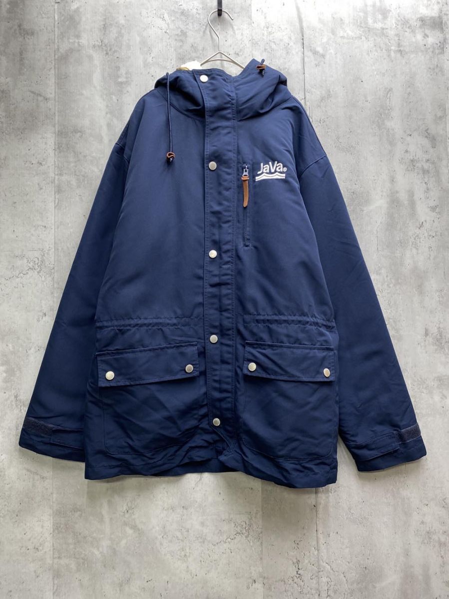JaVa ジャバ クラシカルエルフ mclf002 3WAYミドル丈無地マウンテンパーカー sizeM/ネイビー メンズ