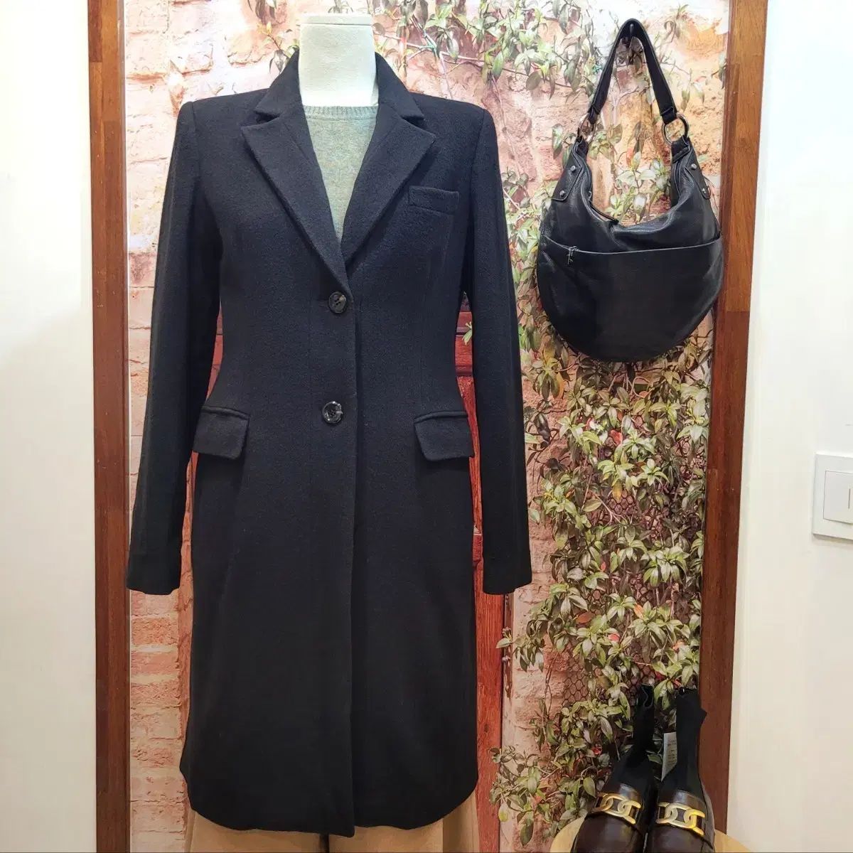 DKNY ダブルボタン スリム コート