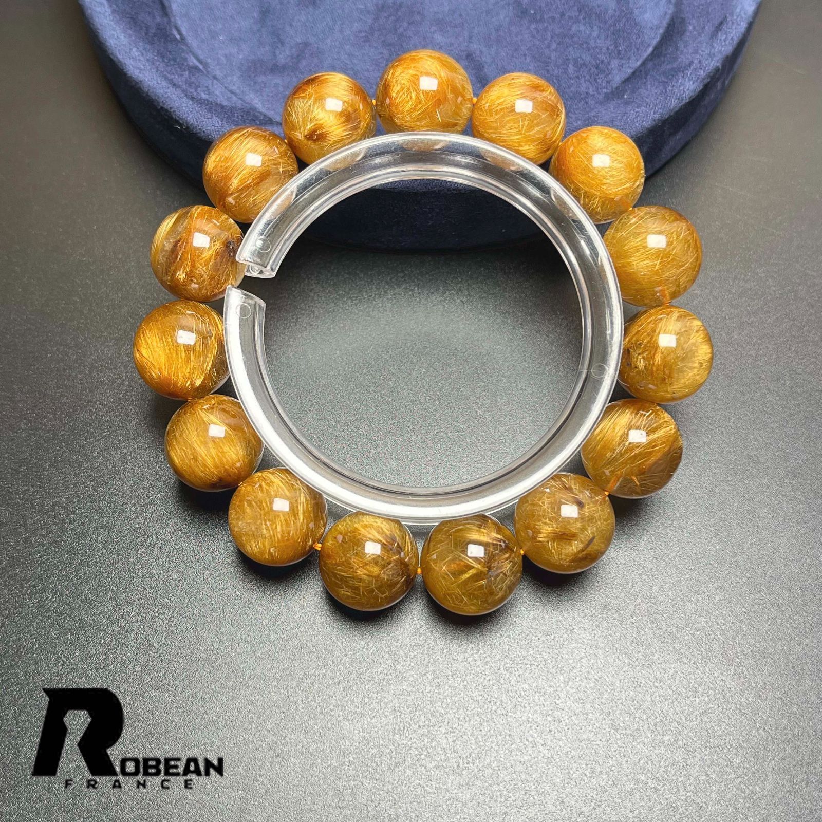 逸品 EU製 定価78万円☆ROBEAN・銅髪ルチルクォーツ☆ブレスレット