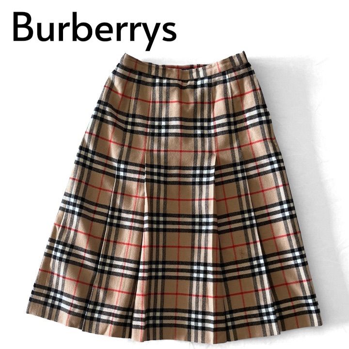 Burberrys バーバリーズ ノバチェックスカート ウール ギャザー