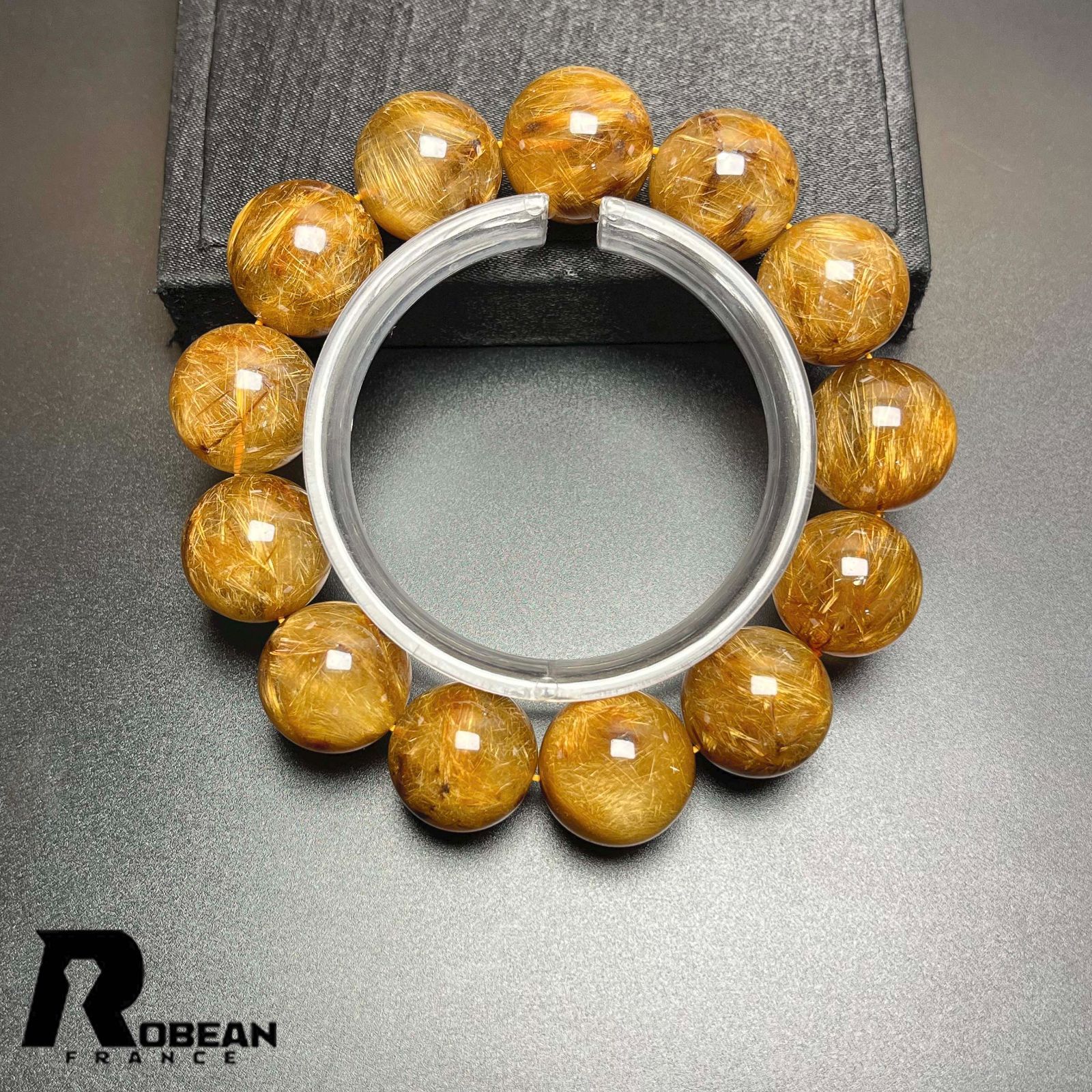 ○濃厚 【一点限り】EU製☆ROBEAN・レッド銅髪ルチルクォーツ 