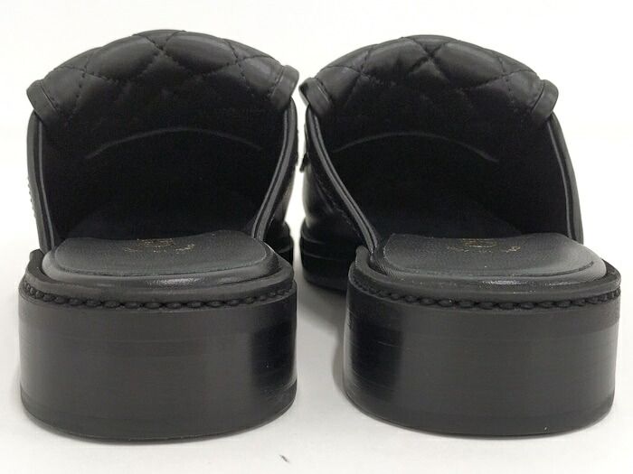 CHANEL サンダル ココマーク マトラッセ ターンロック 表記サイズ36C