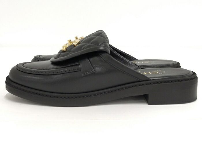 CHANEL サンダル ココマーク マトラッセ ターンロック 表記サイズ36C