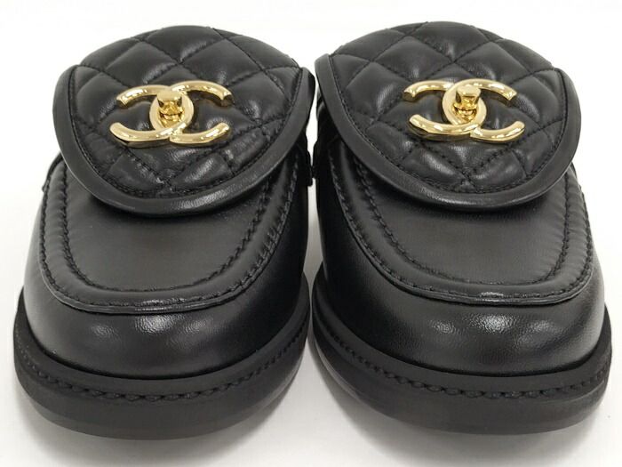 CHANEL サンダル ココマーク マトラッセ ターンロック 表記サイズ36C