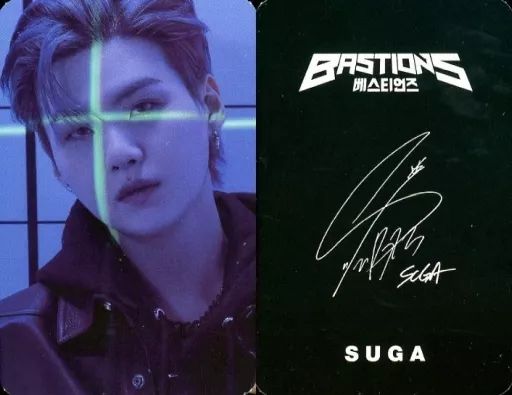中古】コレクションカード(男性) BTS(防弾少年団)/SUGA(シュガ)/裏面