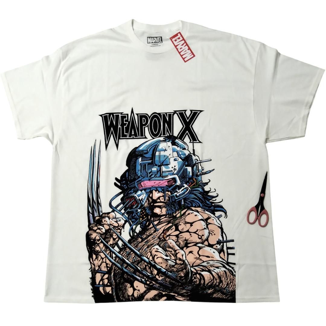 マーベル Tシャツ XXL 白 ウェポンX ウルヴァリン X-MEN 新品 *