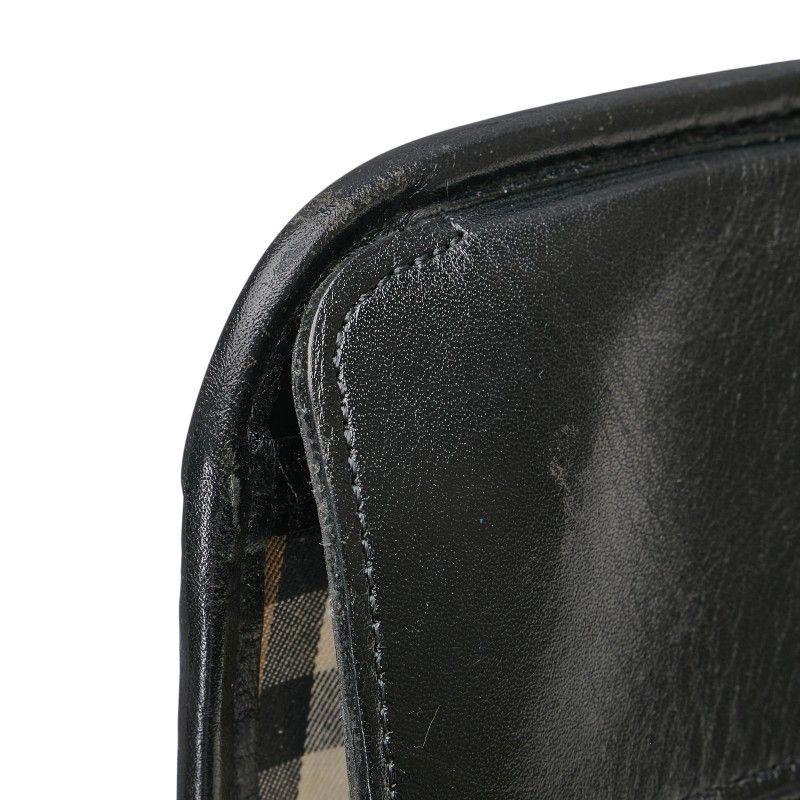 バーバリー ノバチェック シャドーホース クラッチバッグ セカンド