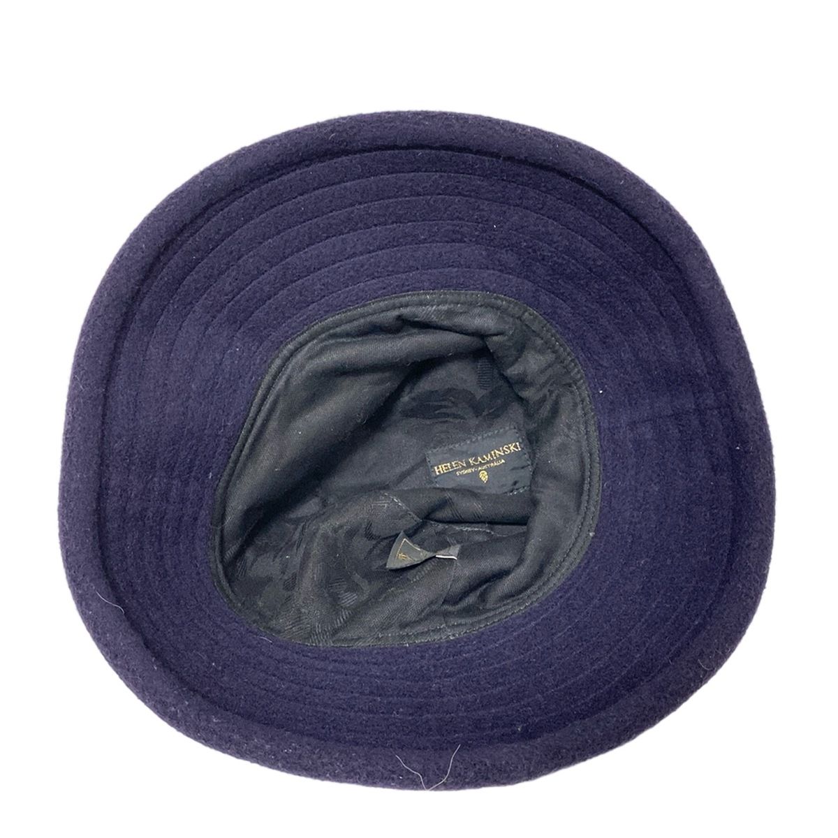 HELEN KAMINSKI(ヘレンカミンスキー) ハット MEDIUM - ネイビー ウール