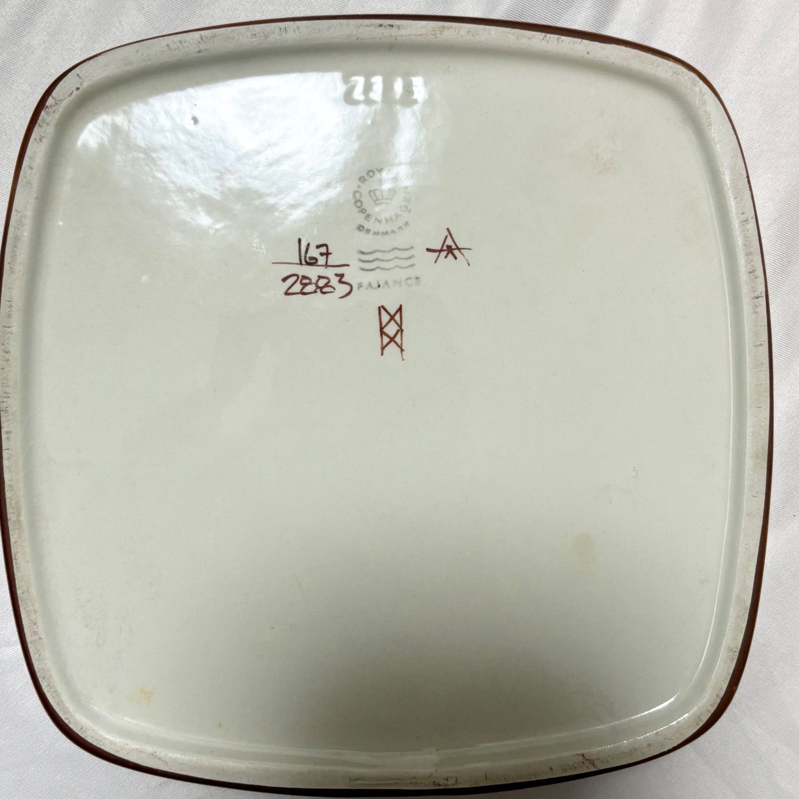 ☆良品☆ロイヤルコペンハーゲン　テネラ　スクエアプレート　角皿 送料無料】/ロイヤルコペンハーゲン/テネラシリーズ/スクエアプレート