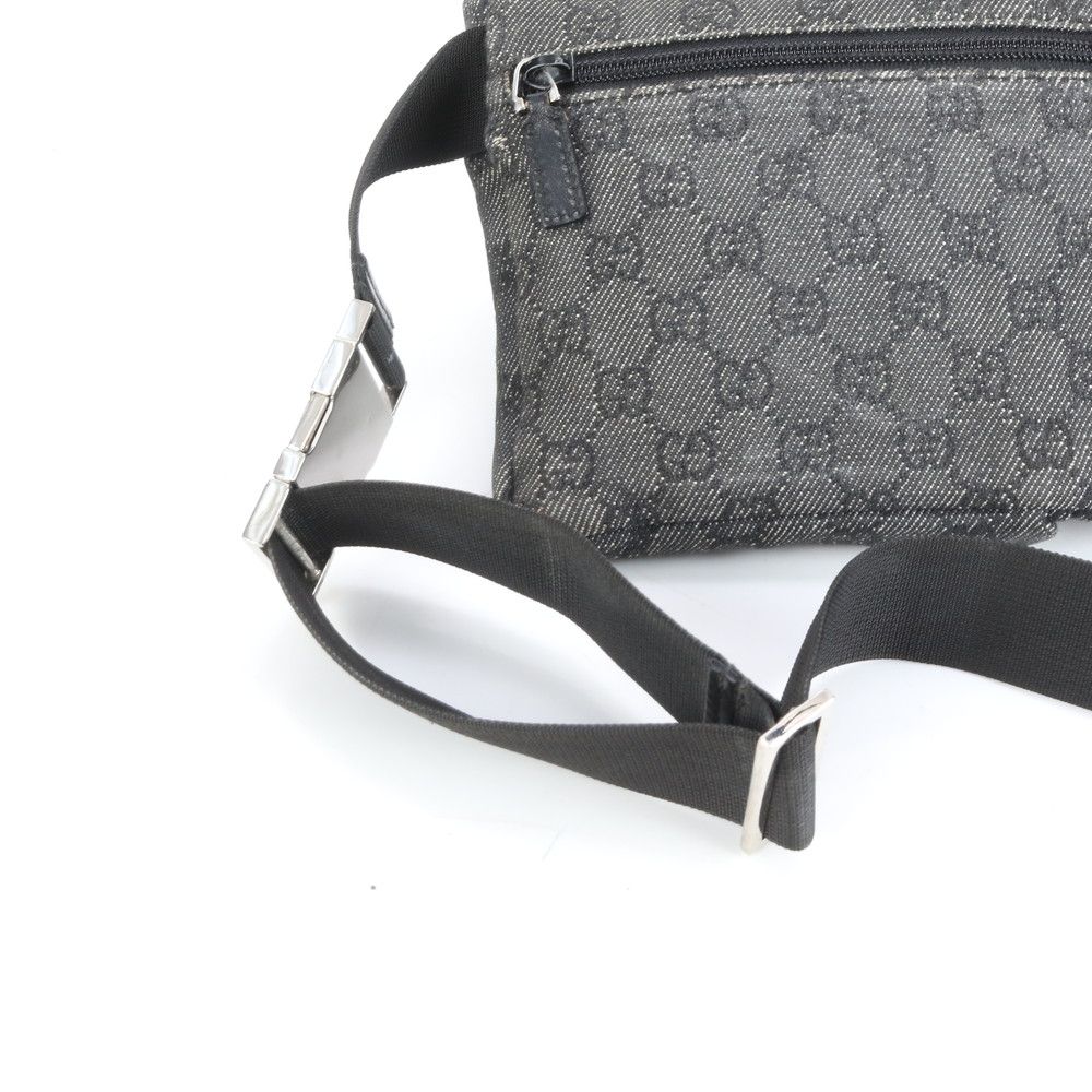 極美品 グッチ GG キャンバス 28566 レザー 2WAY ボディバッグ 斜め