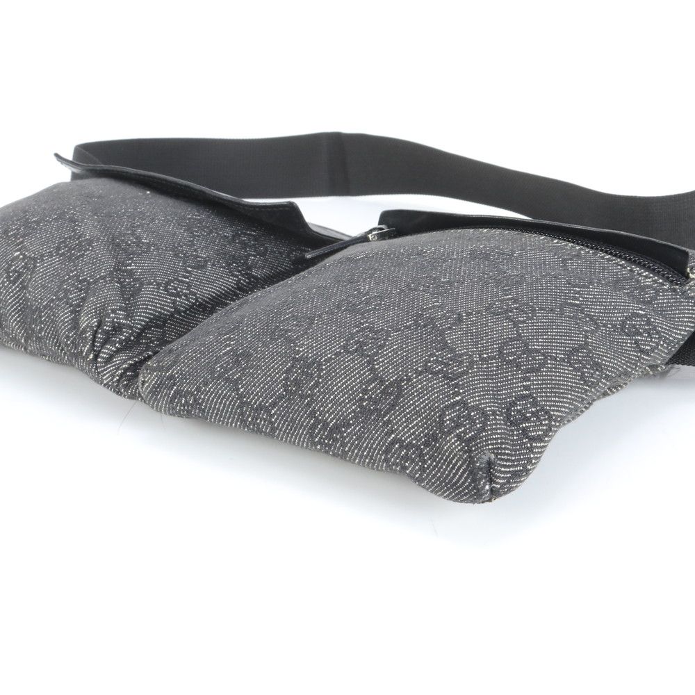 極美品 グッチ GG キャンバス 28566 レザー 2WAY ボディバッグ 斜め