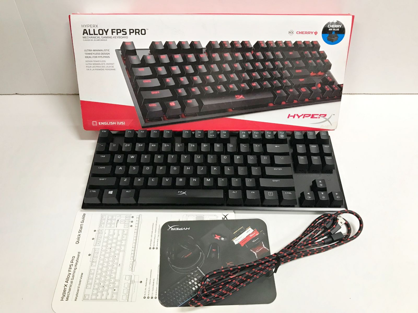55.【動作確認済】HyperX Alloy FPS Pro HX-KB4BL1 青軸 ゲーミング