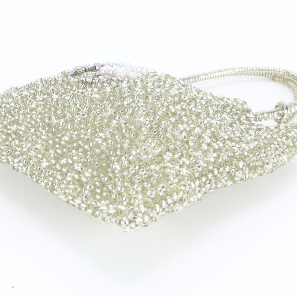 美品 アンテプリマ ワイヤーバッグ ラインストーン ビジュー リボン