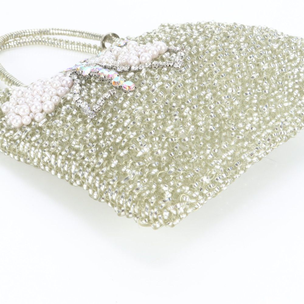 美品 アンテプリマ ワイヤーバッグ ラインストーン ビジュー リボン