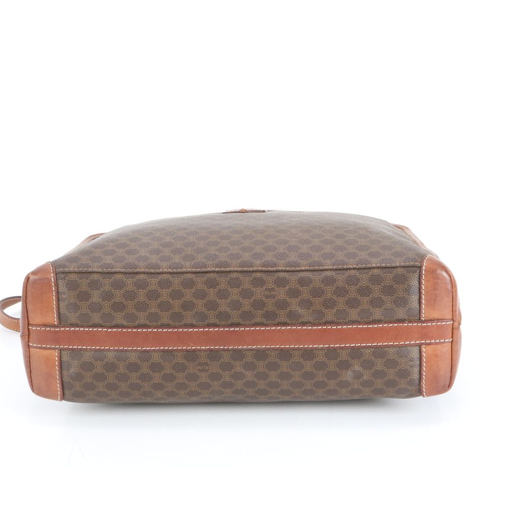 美品　セリーヌ　トートバッグ　マカダム　パリマカダム　トリオンフ　A4可　肩掛け 美品 ヴィンテージ セリーヌ マカダム トリオンフ レザー トート