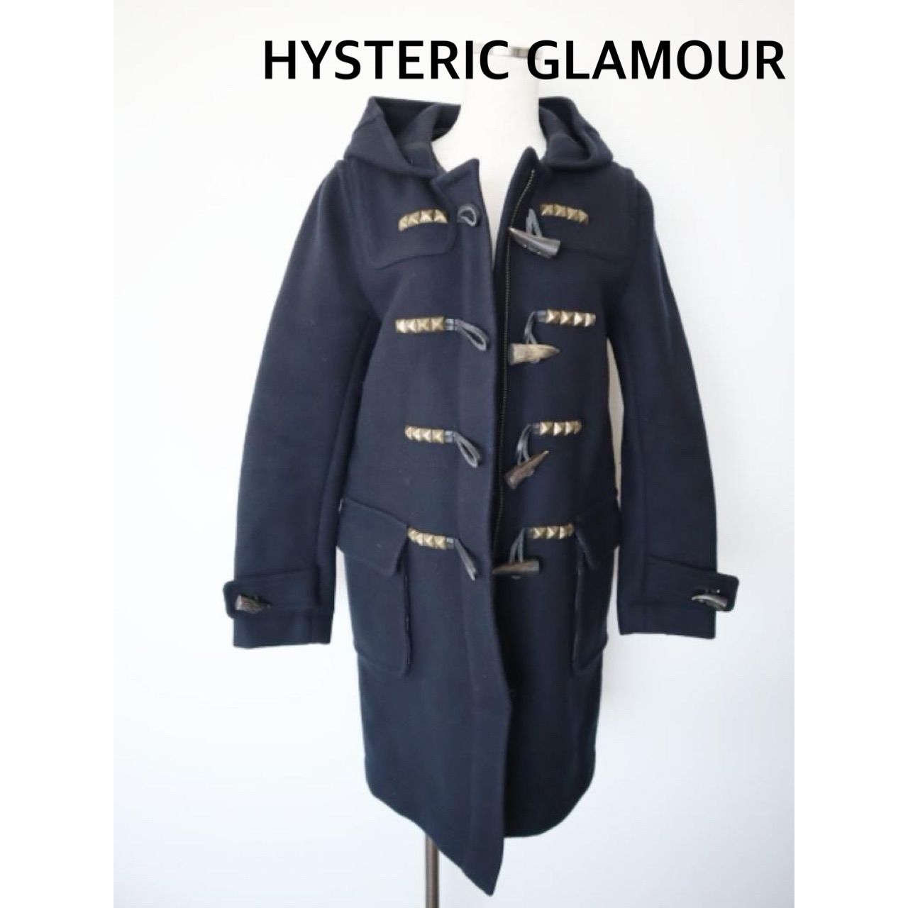 HYSTERIC GLAMOUR ヒステリックグラマー ダッフルコート S ネイビー