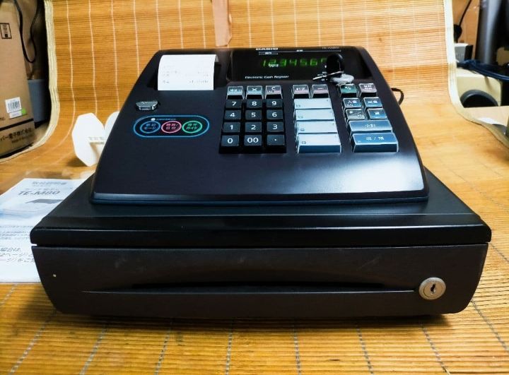 カシオレジスター TE-M80 中古品 人気機種感熱紙 送料無料 536600