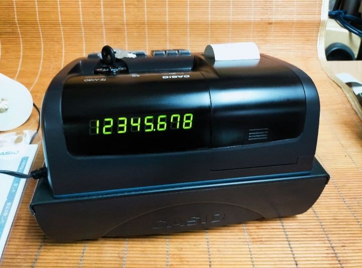 カシオレジスター TE-M80 中古品 人気機種感熱紙 送料無料 536600