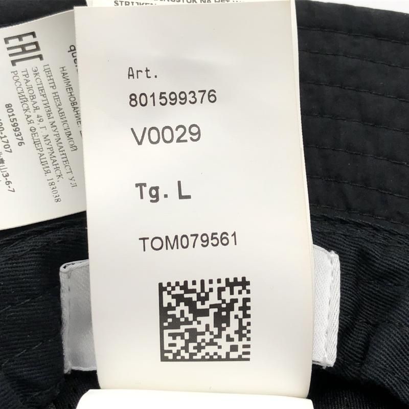 中古】STONE ISLAND バケットハット L 801599376 ブラック ストーン