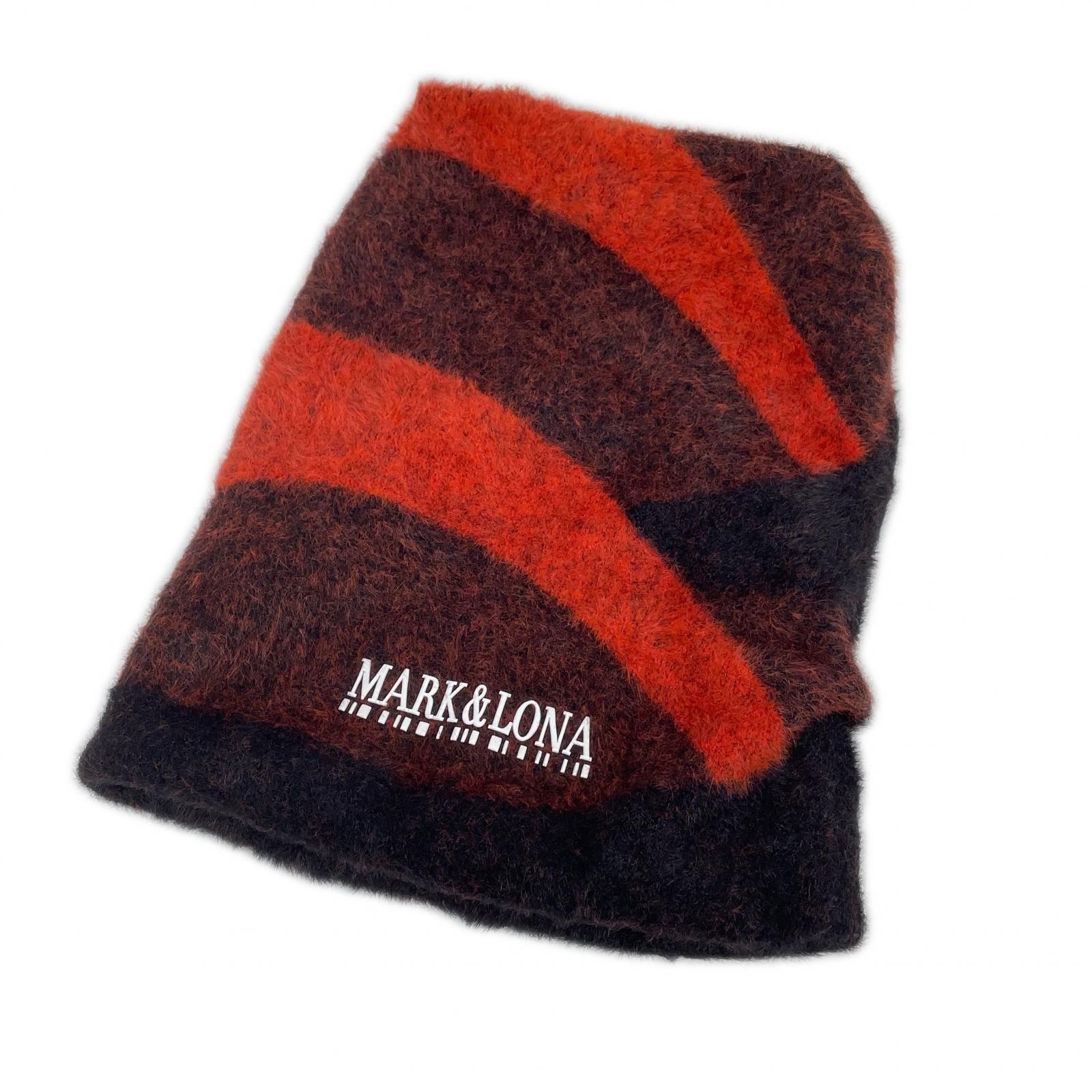 中古 マークアンドロナ MARK&LONA ニット帽 フリー オレンジ系