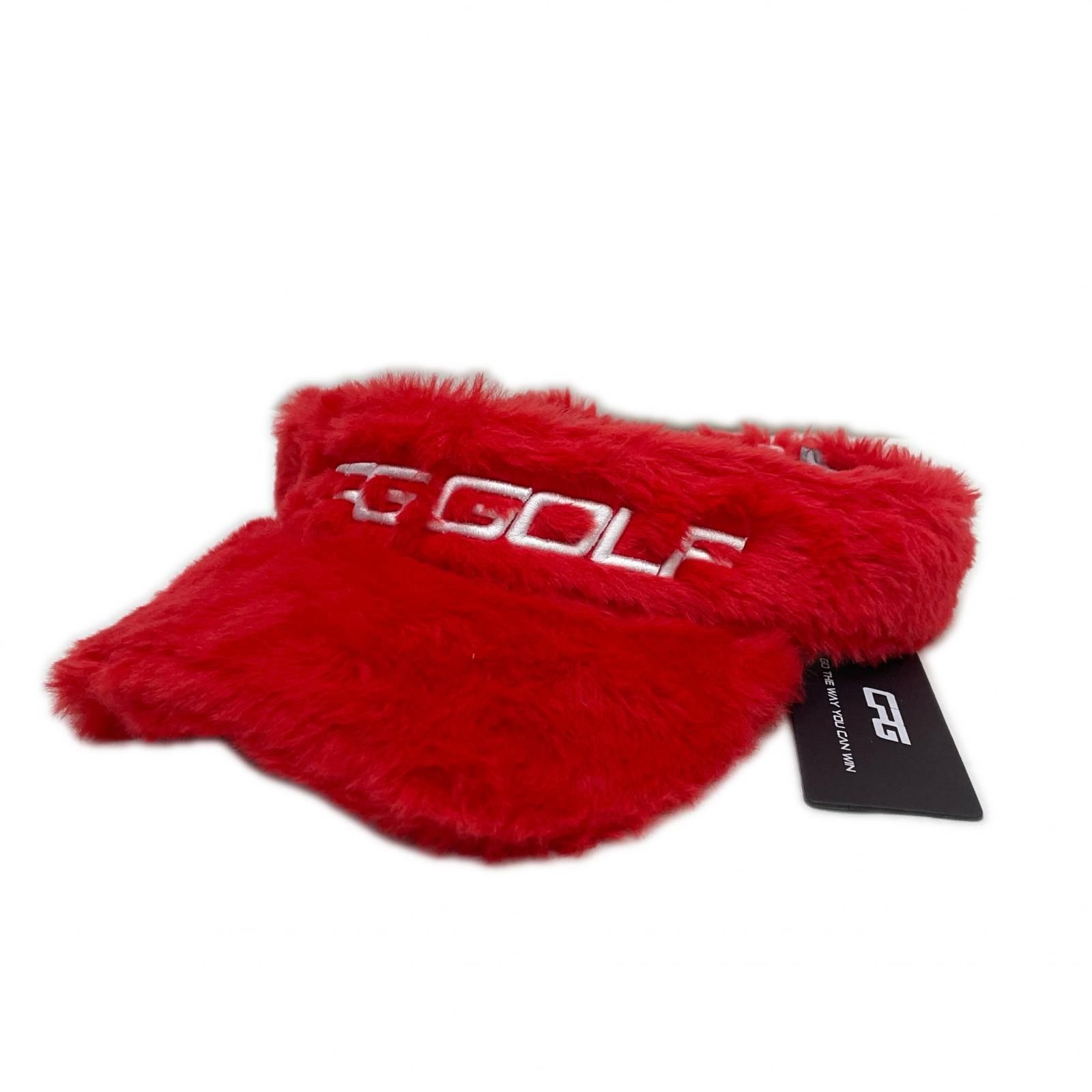未使用品 シーピージーゴルフ CPG GOLF サンバイザー ONESIZE 赤