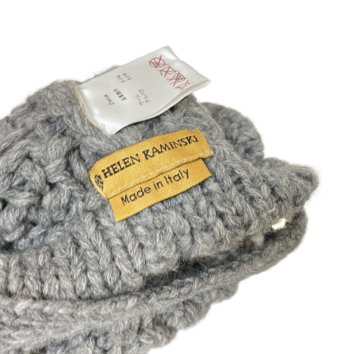 HELEN KAMINSKI(ヘレンカミンスキー) ニット帽 ONE SIZE美品 - グレー