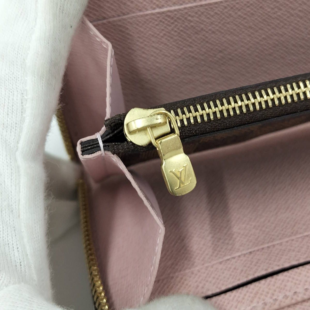 LOUIS VUITTON ポルトフォイユクレマンス 長財布 ダミエ エベヌ N41626