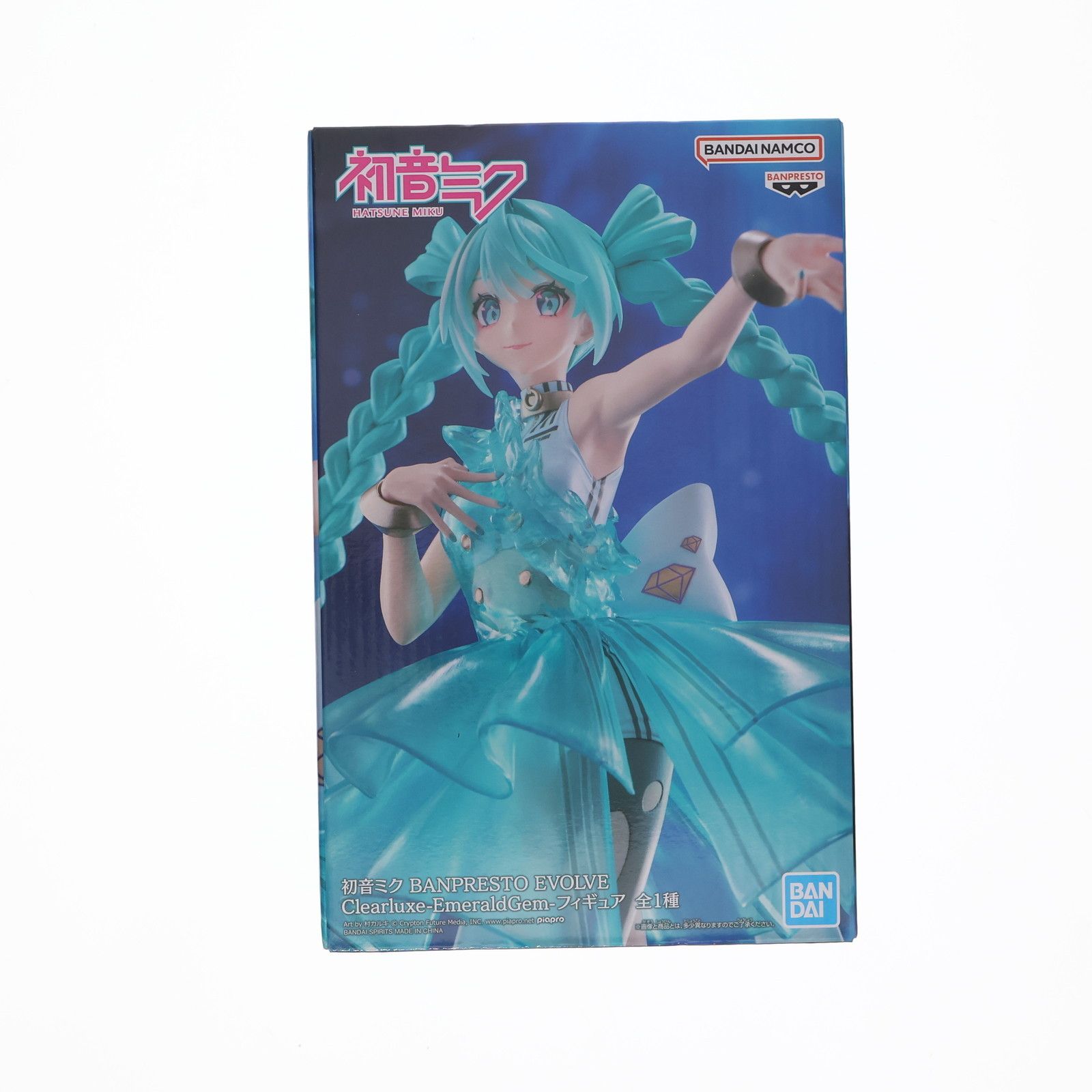 初音ミク BANPRESTO EVOLVE Clearluxe-EmeraldGem-フィギュア プライズ