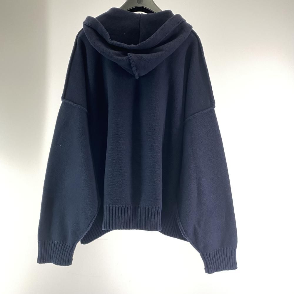 中古】DAIRIKU 23AW America Knit Hoodie ネイビー ダイリク[17